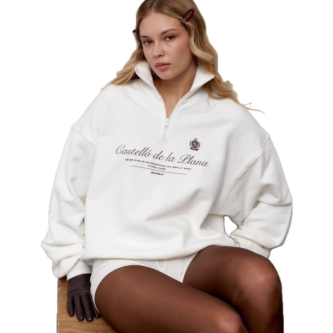 Summer Clothing Old Money - American Preppy-style Retro Letter Printed Sweatshirts