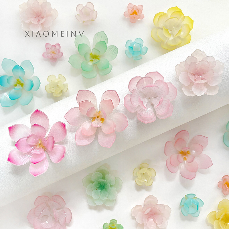 Summer Clothing Material - 4pcs Heat Shrink Sheet Flower Fresh