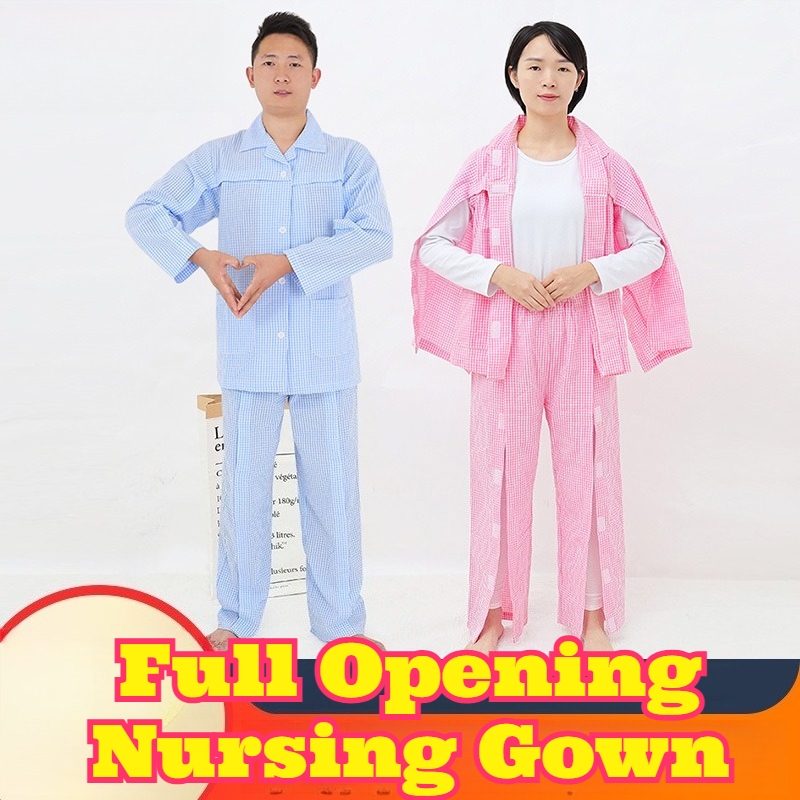 Full Open Stick Patient Pajama - огляд і ціна Summer Clothing Wear