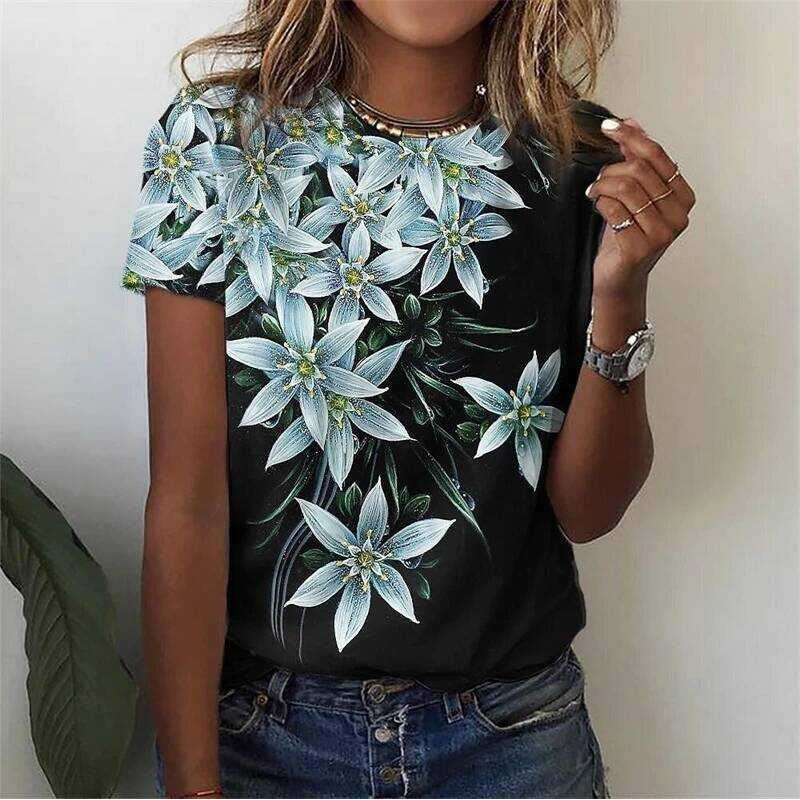 Women's T‑shirt Gradient Rose  - огляд і ціна Summer Rose Clothing