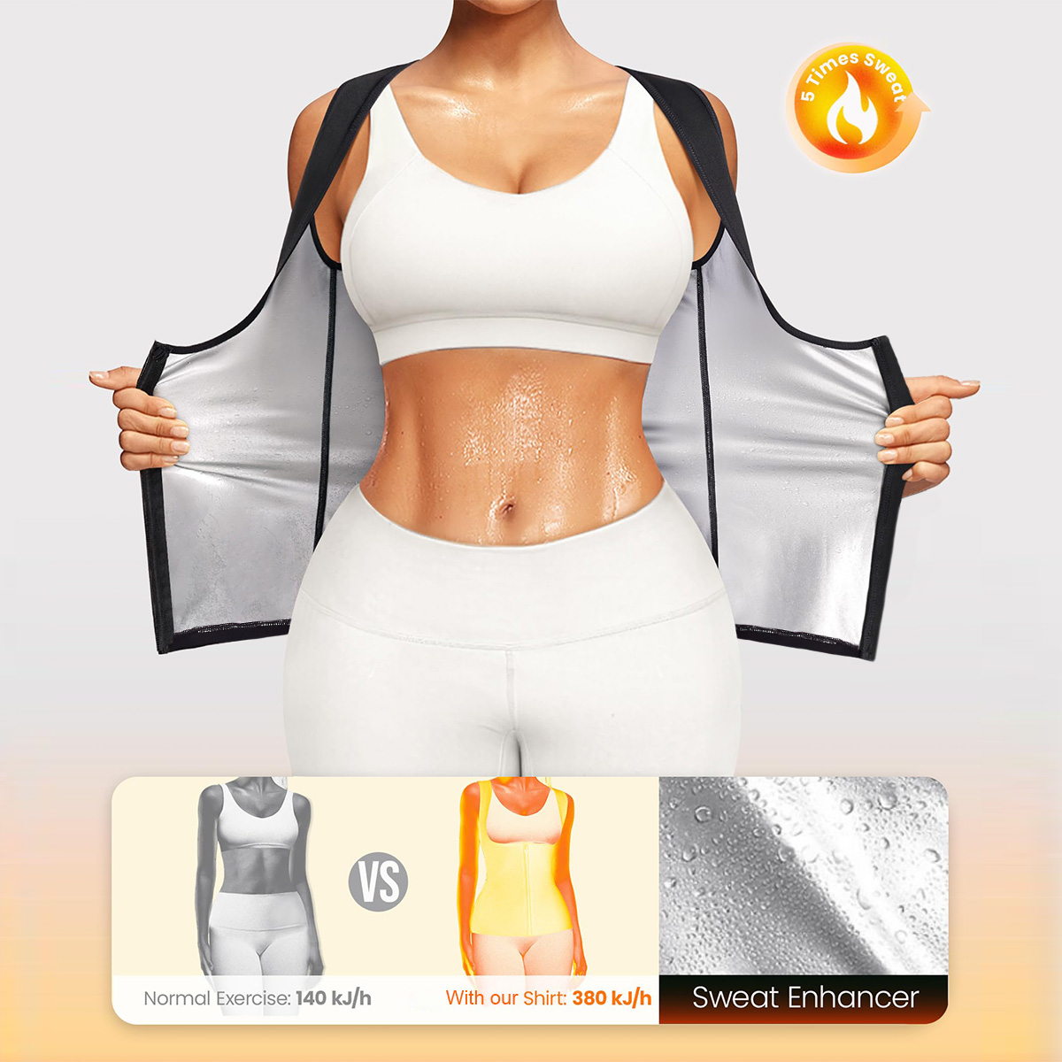 1PCS Women’s Sweat Vest for We - огляд і ціна Tank Top Breathable