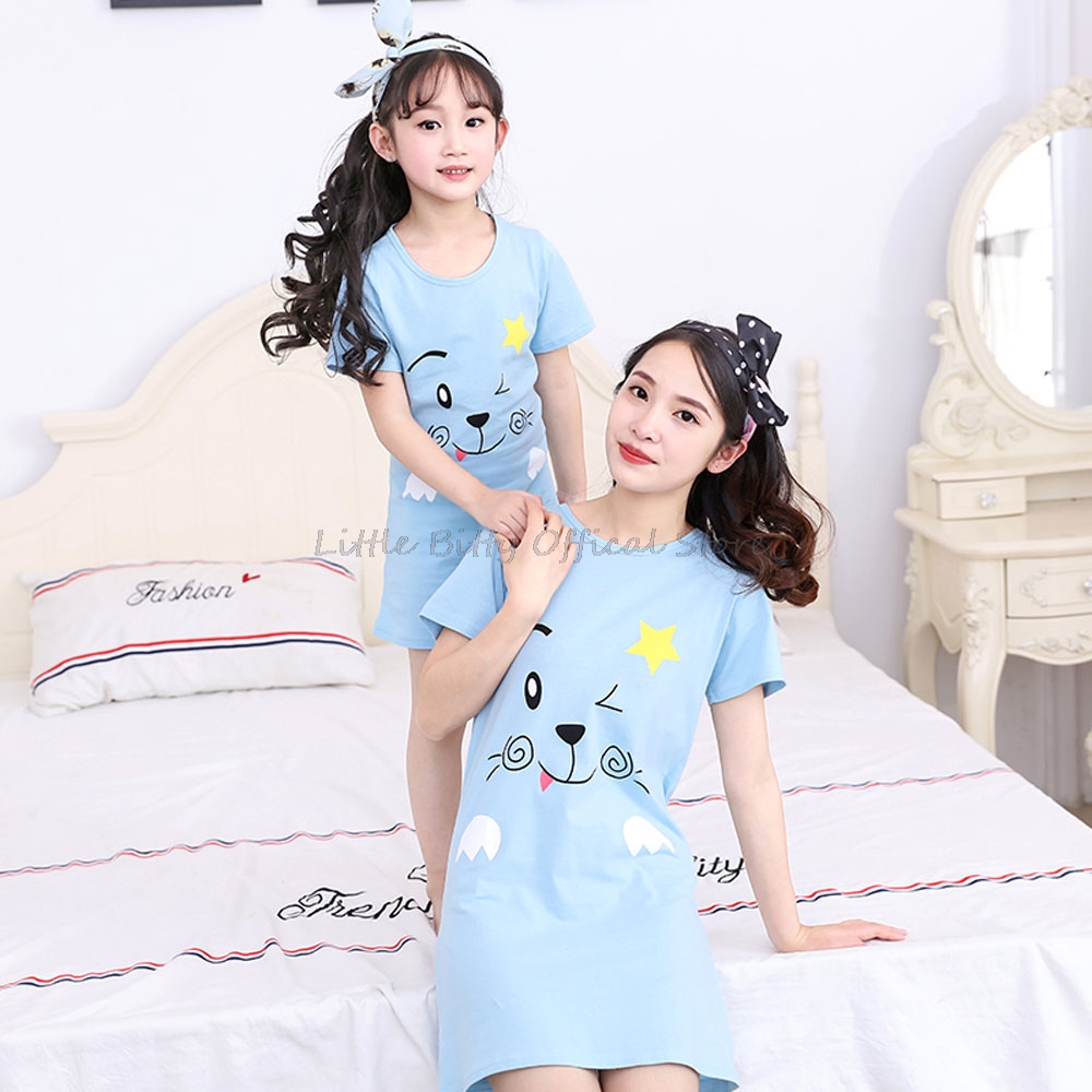 Summer Mom Daughter Night Dres - огляд і ціна Summer Clothing Teen Girls