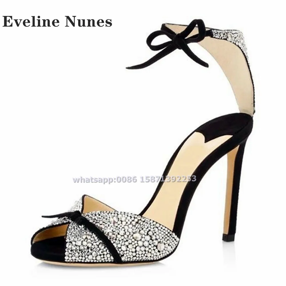 Bow Rhinestone Ankle Strap San - огляд і ціна Summer Closet