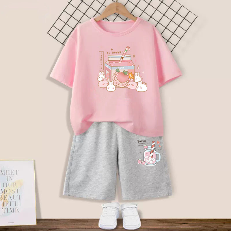 Summer Kids Girls 2Pcs Outfit  - огляд і ціна Summer Clothing Teen Girls