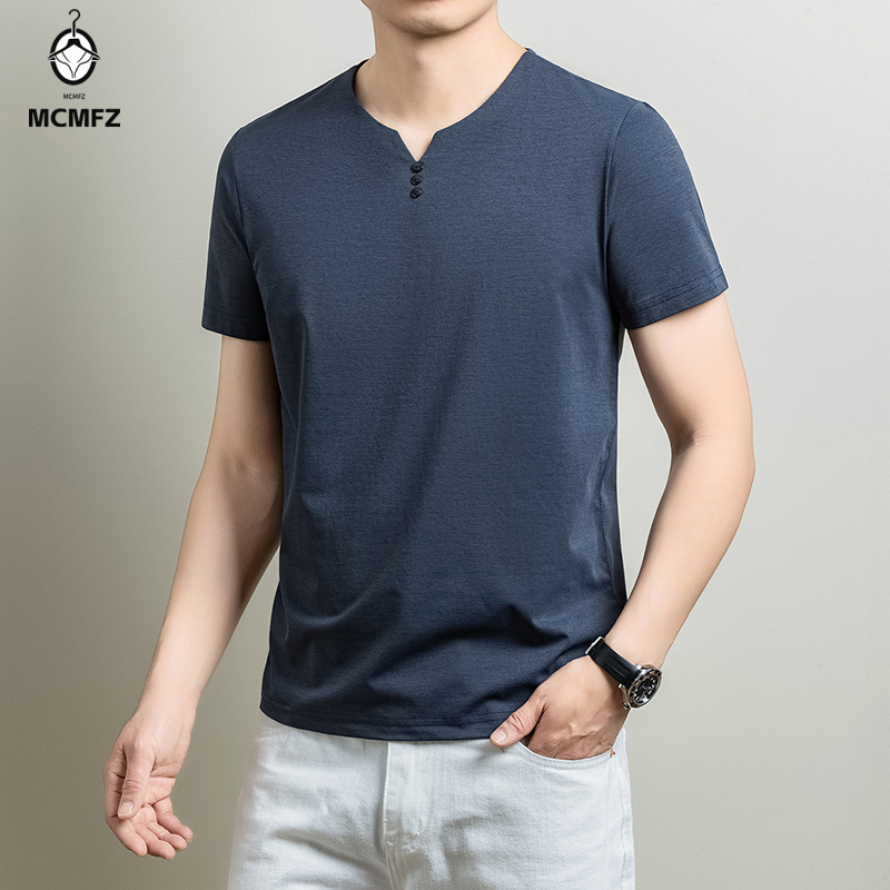 Mens Basic Henley T Shirt Comf - огляд і ціна Summer Clothing Line