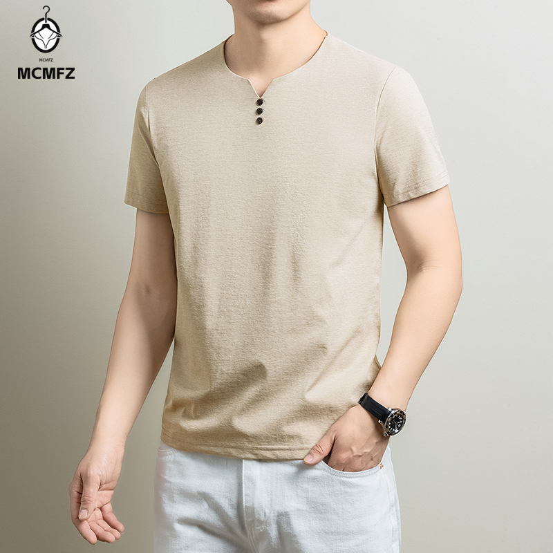 Mens Basic Henley T Shirt Comf - огляд і ціна Summer Clothing Line
