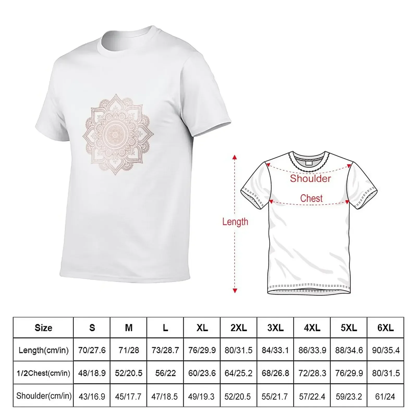 Rose Gold Mandala T-Shirt tees - огляд і ціна Summer Rose Clothing