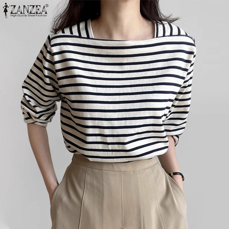 ZANZEA Woman Casual Striped Bl - огляд і ціна Summer Clothing Wear