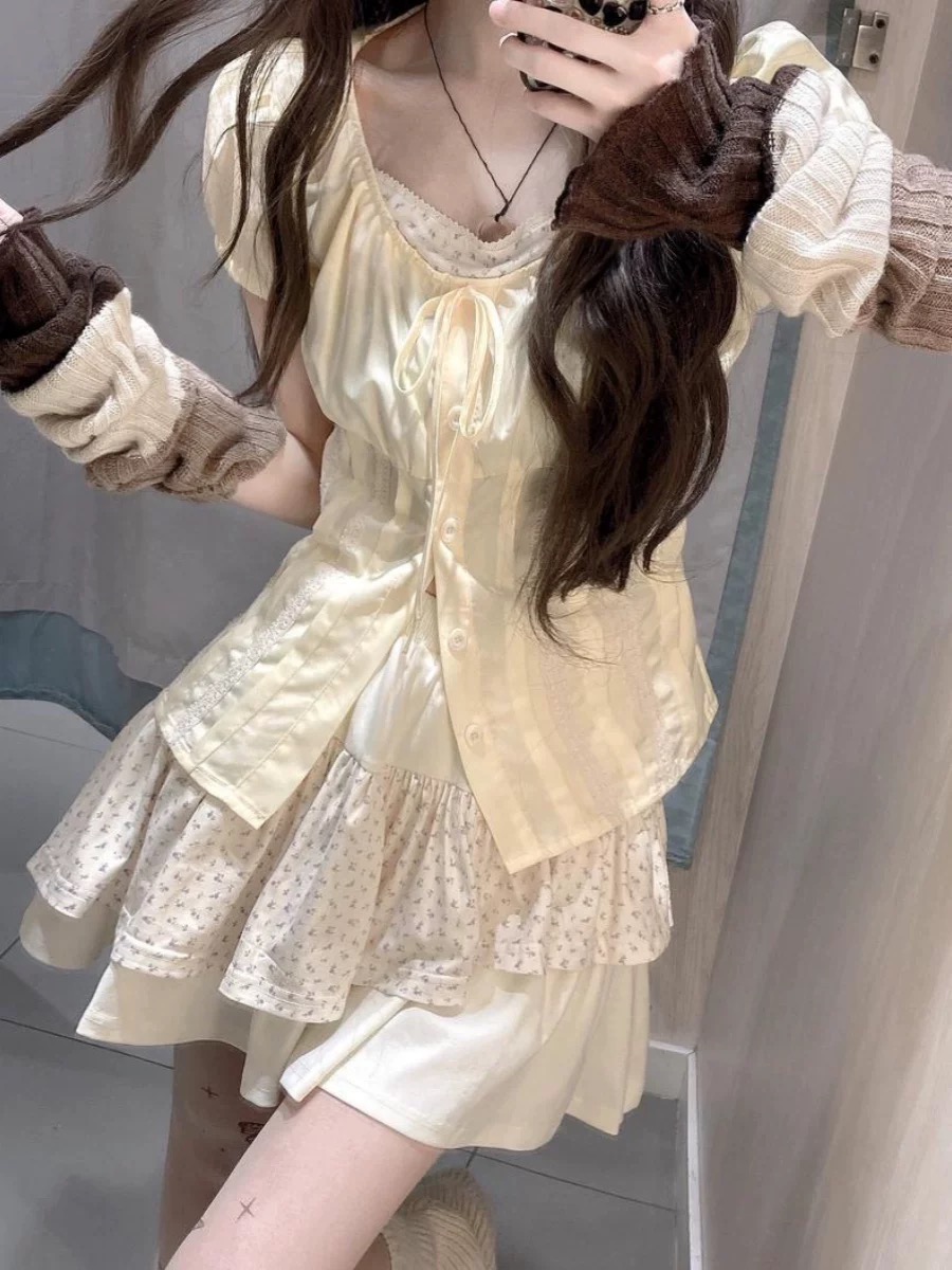 Sweet Floral Two-Piece Set for - огляд і ціна Summer Clothing Old Money