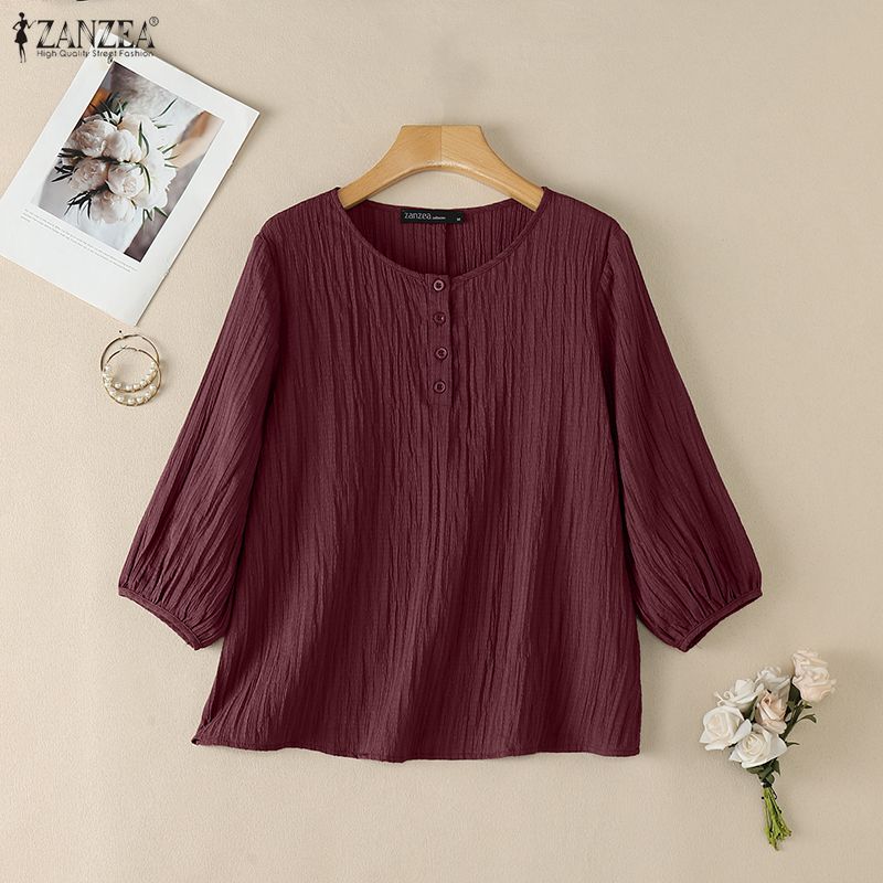 ZANZEA Woman Crinkled Texture  - огляд і ціна Summer Days Clothing