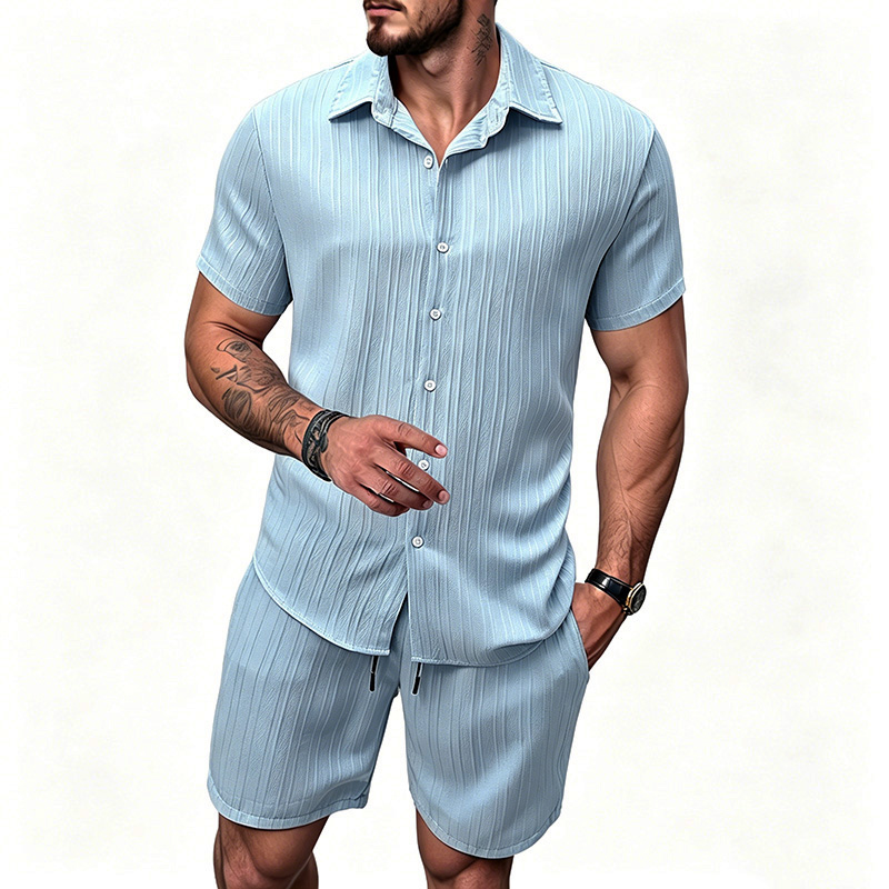 2026 New Men Vertical Wrinkle  - огляд і ціна Summer Clothing Line