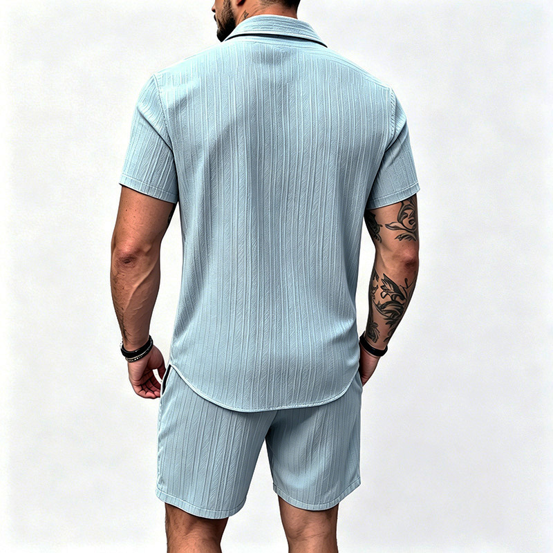 2026 New Men Vertical Wrinkle  - огляд і ціна Summer Clothing Line